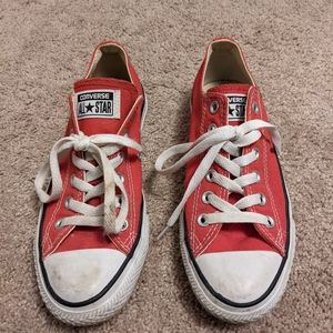 Converse All Stars Red Low Tops
